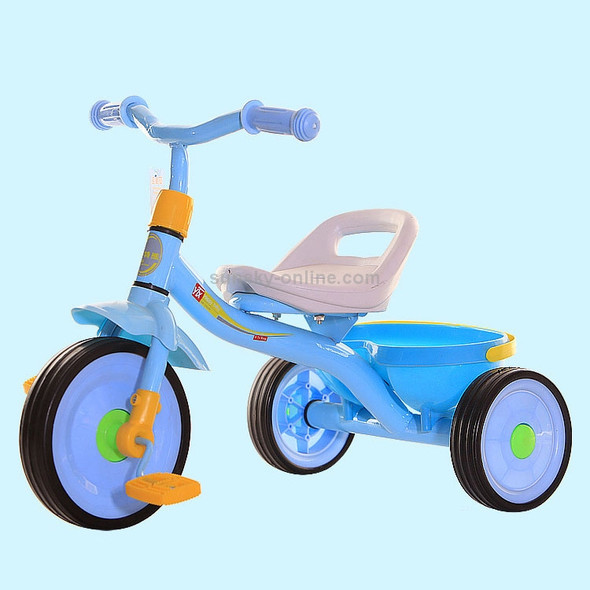 Children Three Wheel Balance Bike Scooter Portable Bike No Foot Pedal Bicycle Baby Walker Car(Blue)