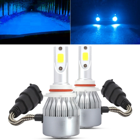 2 PCS 9006 18W 1800 LM 8000K IP68 Casnbus Constant Current Car LED Headlight with 2 COB Lamps, DC 9-36V(Ice Blue Light)