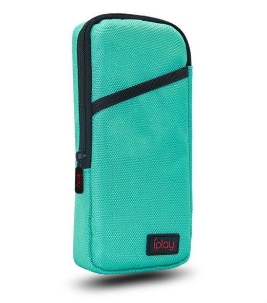 iplay Host Storage Bag Tempered Film + Rocker Cap + Protective Shell 7 in 1 Protection Bag Soft Bag Set For Switch Lite(Green Blue )