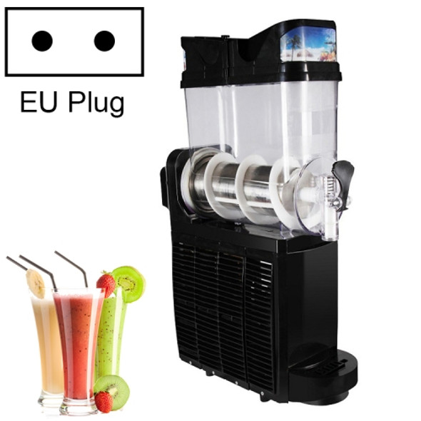 Single Cylinder Snow Melting Machine Large Capacity Smoothie Machine Milk Tea Shop Desktop Slush Fruit Juice Machine, Plug Standard:EU Plug(Black)