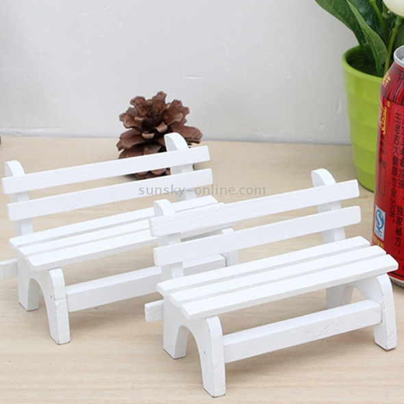 2 PCS Home Decoration Handmade Chair Handmade Wooden Small Chair Creative Home Wooden Ornaments Micro-landscape Ornaments
