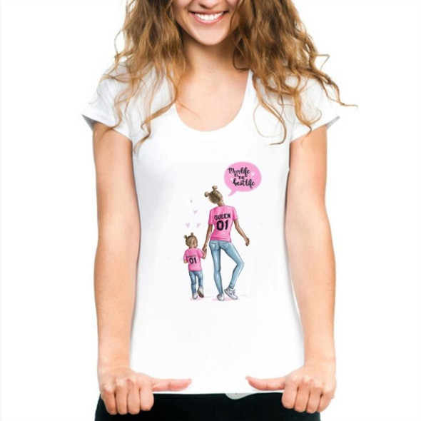 2 PCS Fashion Printing Casual Soft Short Sleeve T-shirt, Size:S(TK00A-25)