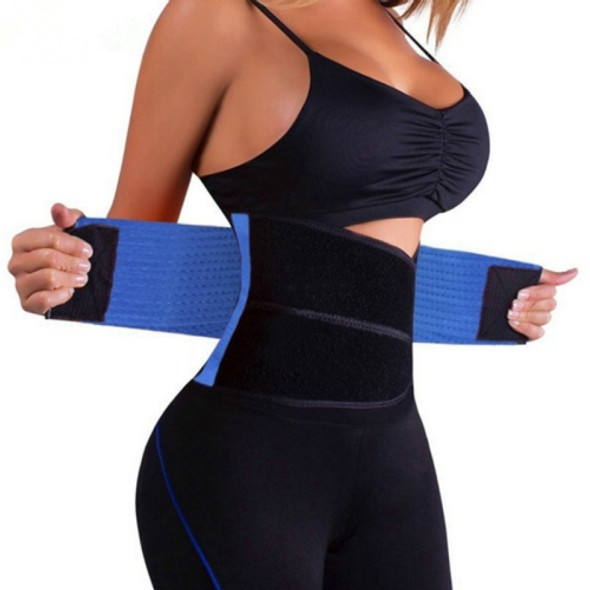 Women Abdomen Adjustable Belt Body Sculpting Corset with Fat Burning Slimming, Size:XXL(Blue)