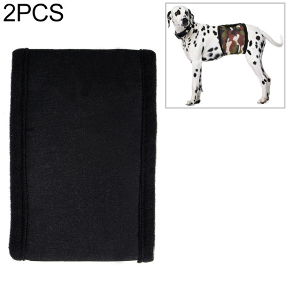 2 PCS Pet Physiological Belt Male Dog Courtesy With Health Safety Pants Anti-harassment Belt, Size:L(Black )