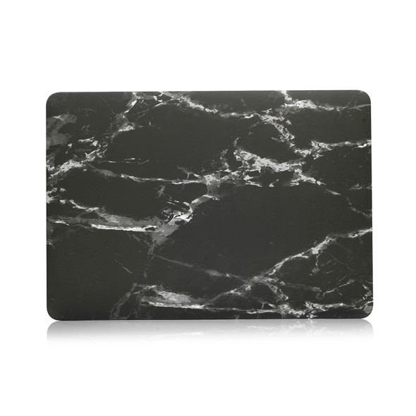 Black White Texture Marble Pattern Laptop Water Decals PC Protective Case for MacBook Pro 15.4 inch A1990 (2018)