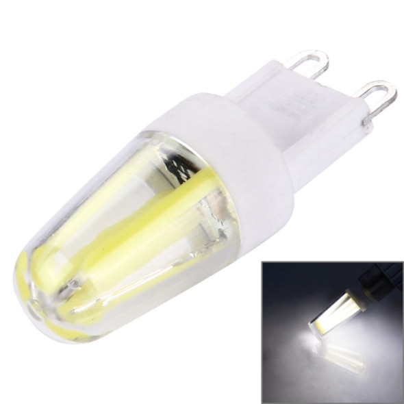 2W Filament Light Bulb, G9 PC Material Dimmable 4 LED for Halls, AC 220-240V(White Light)