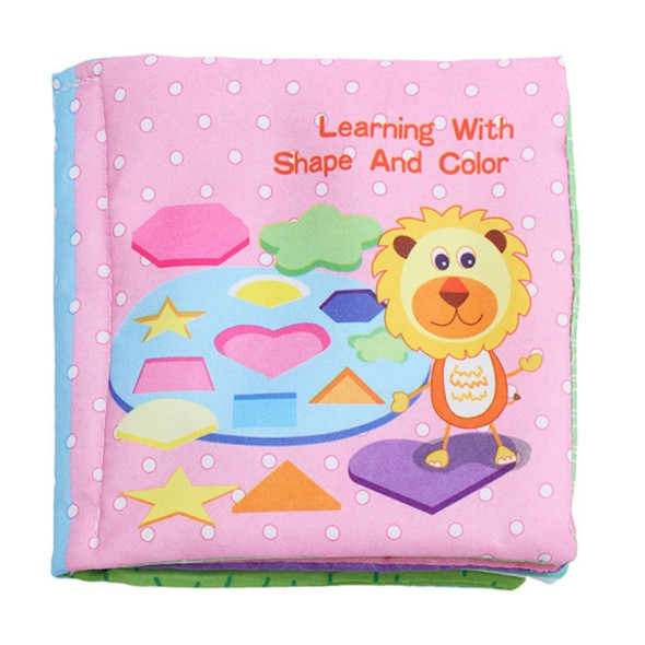 Baby Rattles Toy Soft Animal Cloth Book Newborn Stroller Hanging Toy Early Learning Education Baby Toys(Shape)