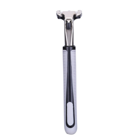 Washable Stainless Steel-Made Double Layer Manual Razor Without Blade For Men(Grey)