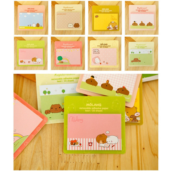 8 Pack Capybara Fat Rabbit Sticky Notes Book Random Color Delivery (Cover Colors: Capybara Fat Rabbit series)