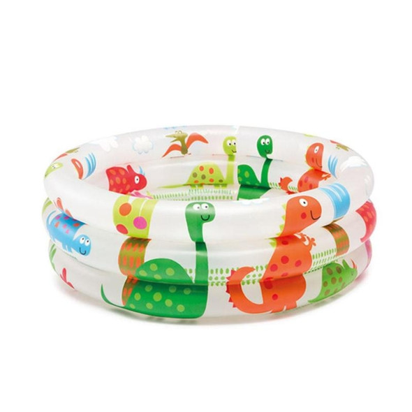Cartoon Dinosaur Pattern Round Inflatable Baby Swimming Pool Infant Tub, Size: 61 x 22cm