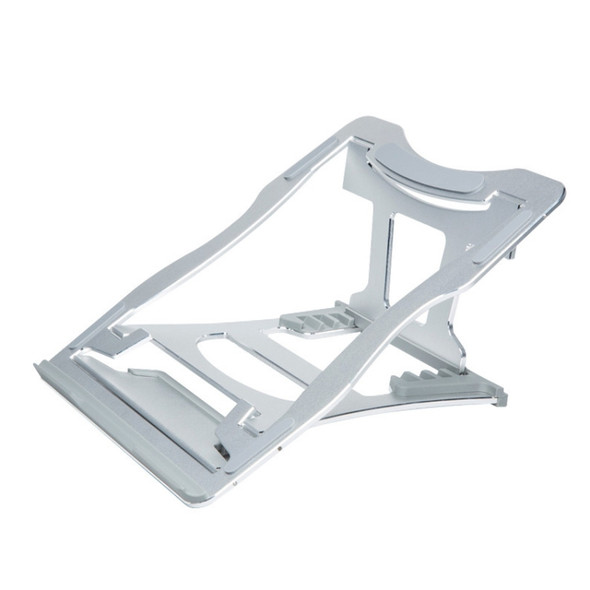 Aluminum Alloy Cooling Holder Desktop Portable Simple Laptop Bracket, Six-stage Support, Size: 21x26cm (Silver)