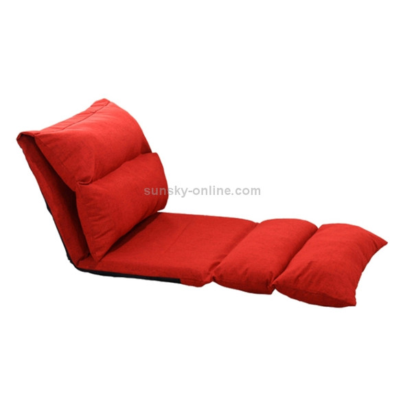 Folding Bed Living Room Modern Lazy Couch Furniture Floor Gaming Chair Sleeping Sofa Bed(Red)