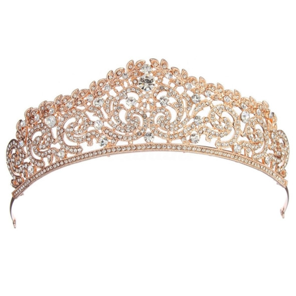 Women Bridal Wedding Jewelry Tiaras Crown Gold Crystal Rhinestones Accessories Headband Tiaras Crowns