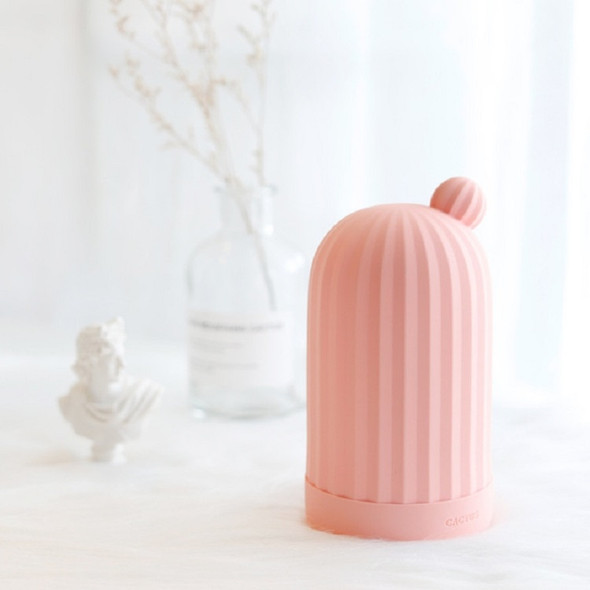 Pink 450ml Cactus Silicone Hot Water Bottle Portable Thick Water Injection Warm Water Bag