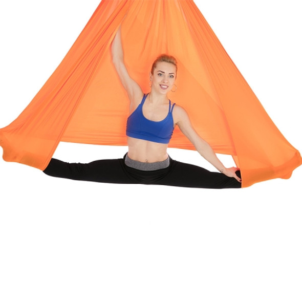 Household Handstand Elastic Stretching Rope Aerial Yoga Hammock Set(Orange)