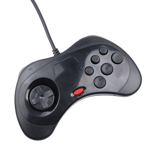USB Computer Game Handle Controller for Sega Saturn (Black)