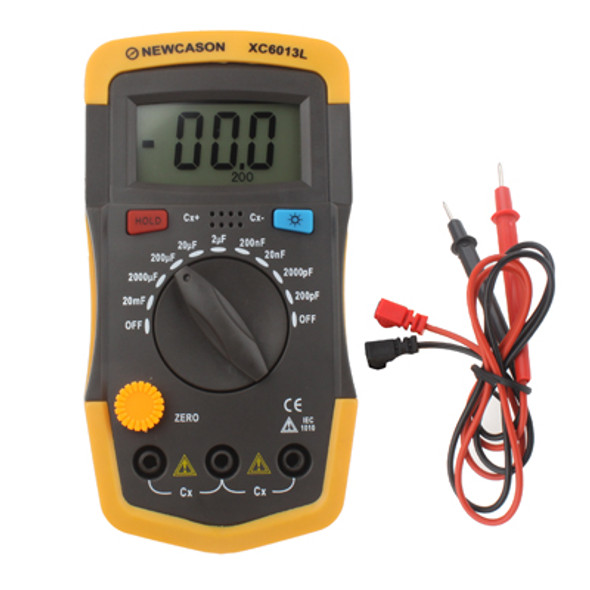 Capacitor Capacitance Meter Tester 6013 XC6013L(Yellow)