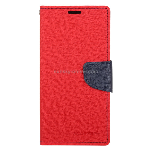 GOOSPERY FANCY DIARY Horizontal Flip PU Leather Case for Galaxy S10, with Holder & Card Slots & Wallet (Red)