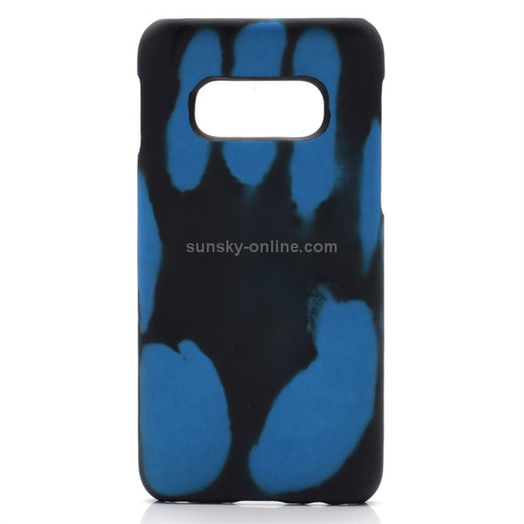 Paste Skin + PC Thermal Sensor Discoloration Case for Galaxy S10+(Blue)