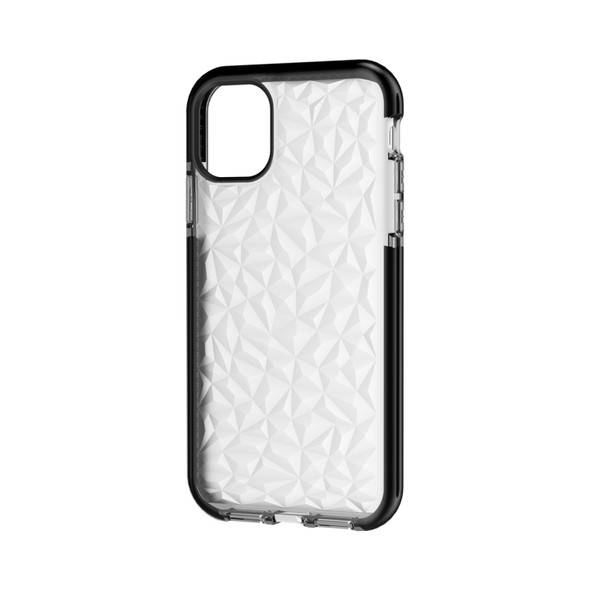 For iPhone 11 Shockproof Diamond Texture TPU Protective Case(Black)