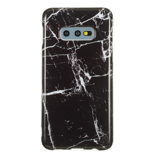 TPU Protective Case For Galaxy S10e(Black Marble)