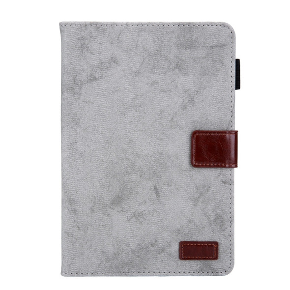 For iPad Mini 1 / 2 / 3 / 4 Business Style Horizontal Flip Leather Case, with Holder & Card Slot & Photo Frame & Sleep / Wake-up Function(Grey)