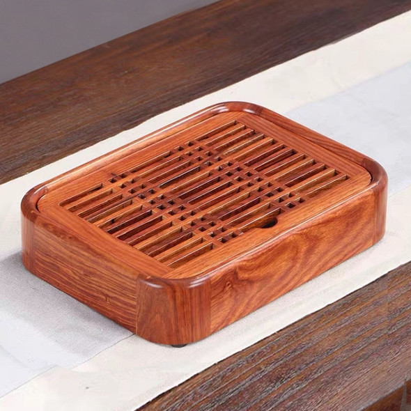 Household Rosewood Water Storage Tea Tray Kung Fu Teaware, Size: 26 x 19 x 5cm