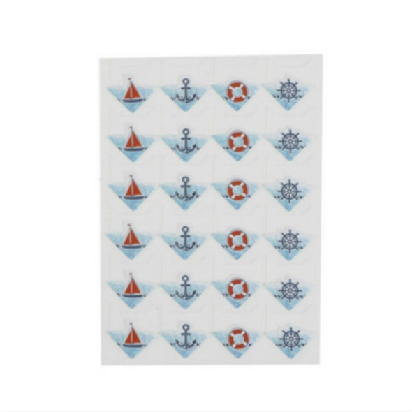 2 Sets Phase Stickers Handmade Album Stickers(Nautical Diary)
