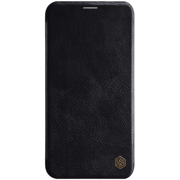 NILLKIN QIN Series Crazy Horse Texture Horizontal Flip Leather Case with Card Slot(Black)