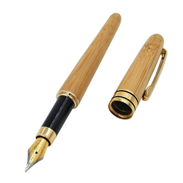 School Office Extra Fine Nib Transparent Piston Bamboo Fountain Ink Pen