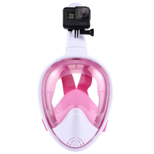 PULUZ 260mm Tube Water Sports Diving Equipment Full Dry Snorkel Mask  for GoPro  NEW HERO /HERO6   /5 /5 Session /4 Session /4 /3+ /3 /2 /1, Xiaoyi and Other Action Cameras, S/M Size(Pink)