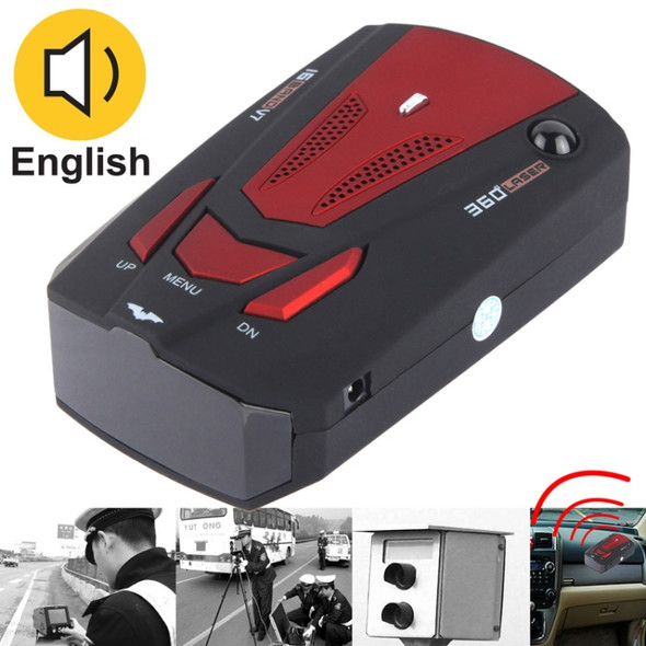 High Performance 360 Degrees Full-Band Scanning Car Speed Testing System / Detector Radar, Built-in English Voice Broadcast