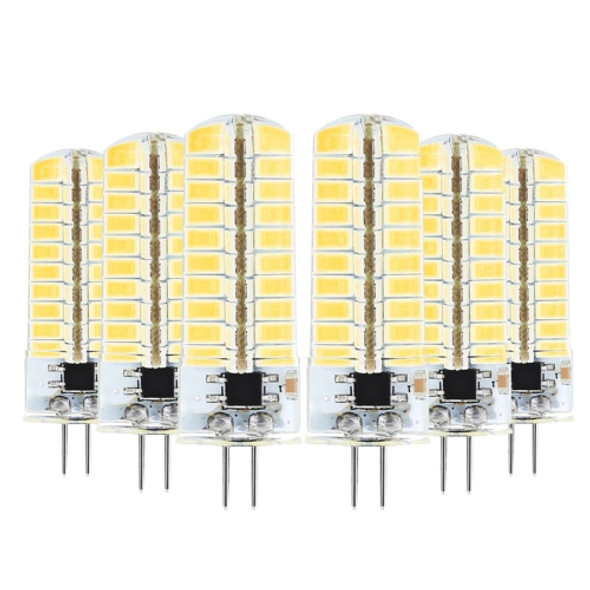 6 PCS YWXLight G4 5W AC 110-130V 80LEDs SMD 5730 Energy-saving Silicone Double Needle Lamp (Warm White)