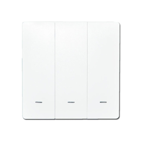 3 Buttons Intelligent Switch Smart Wall Switch (White)