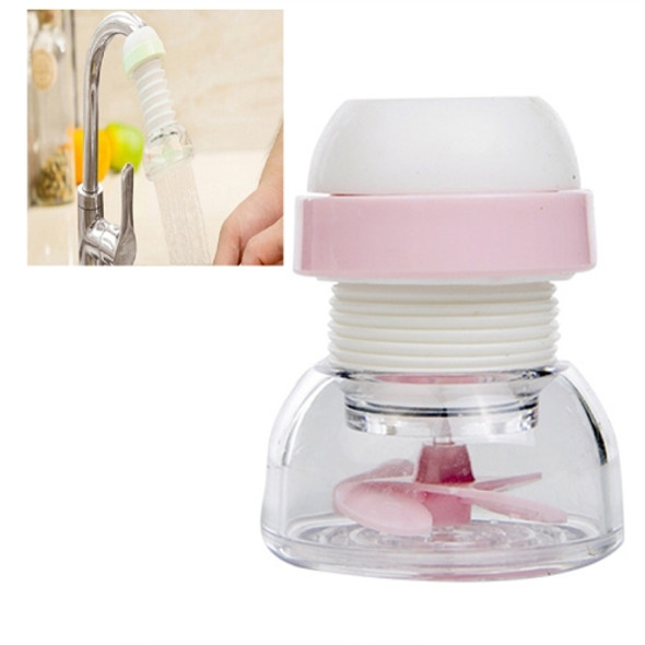 Home Kitchen Faucet Splash Head Extension Filter Rotated Faucet Shower Water Saver(Pink)