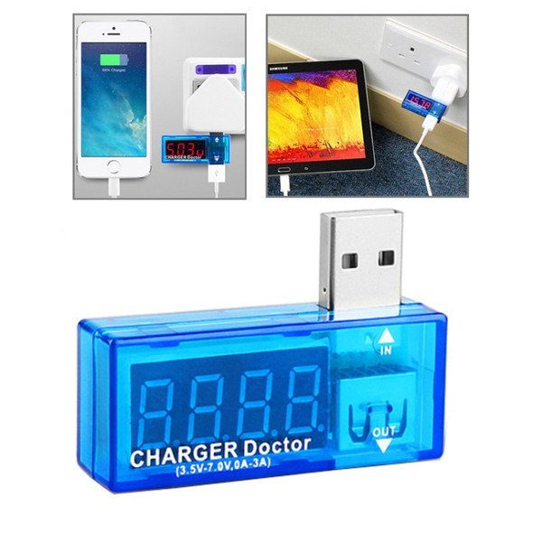 USB Voltage Charge Doctor / Current Tester for Mobile Phones / Tablets(Blue)