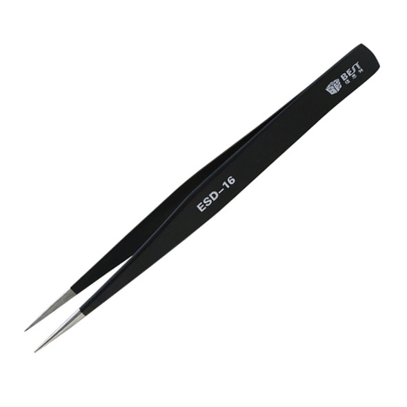 BEST BST-16 Precision Anti-static ESD Stainless Steel Tweezers