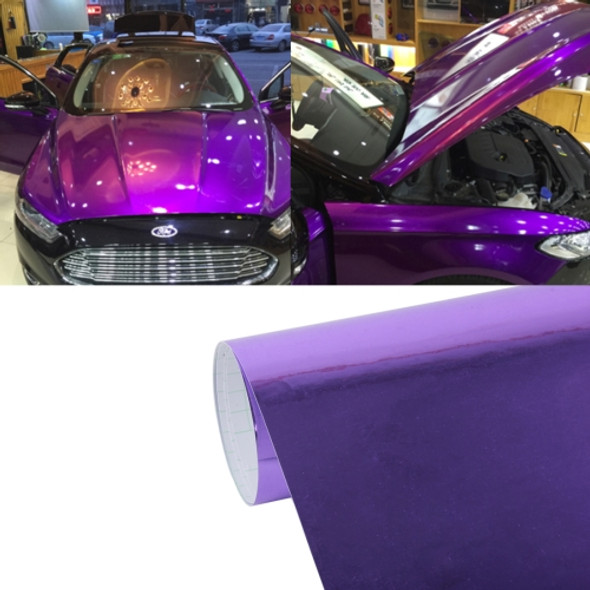 1.52m × 0.5m Electroplating Car Auto Body Decals Sticker Self-Adhesive Side Truck Vinyl Graphics(Purple)