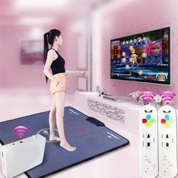 HD Wireless Single PU Leather Massage Dancing Blanket TV Computer Dual-use Somatosensory Dancing Machine(Black)