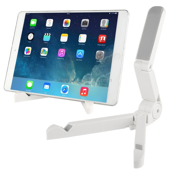 Piega Portatile Stand, Fold up Stand, For iPad, Galaxy, Huawei, Xiaomi, LG and Other 7 inch to 10 inch Tablet(White)