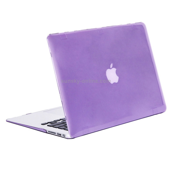 Laptop Crystal Hard Protective Case for MacBook Air 13.3 inch A1466 (2012 - 2017) / A1369 (2010 - 2012)(Purple)