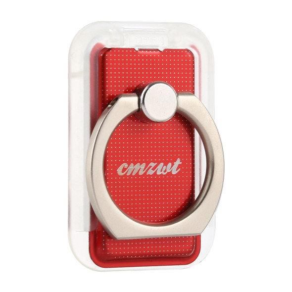 CPS-013 360 Degrees Rotate Freely Removable Magnetic Ring Stand Phone Holder, Support Wireless Charging(Red)