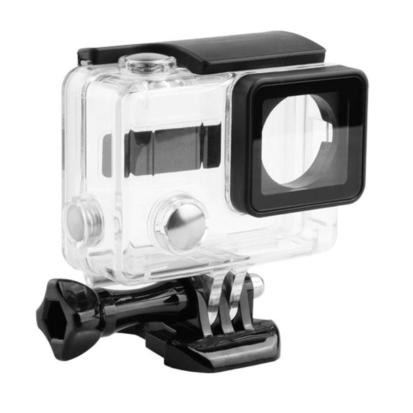 DZ-316 Side Open Skeleton Housing Protective Case with Glass Lens for GoPro HERO4 / 3+