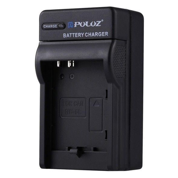 PULUZ EU Plug Battery Charger with Cable for Canon NB-5L Battery