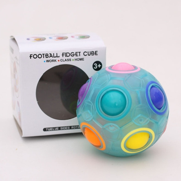 Magic Rainbow Ball Luminous Edition Training Hand Brain Coordination Fun Cube Children Toy(Luminous Green)