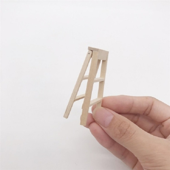 3 PCS 1:12 Toy House Miniature Furniture Wooden Ladder
