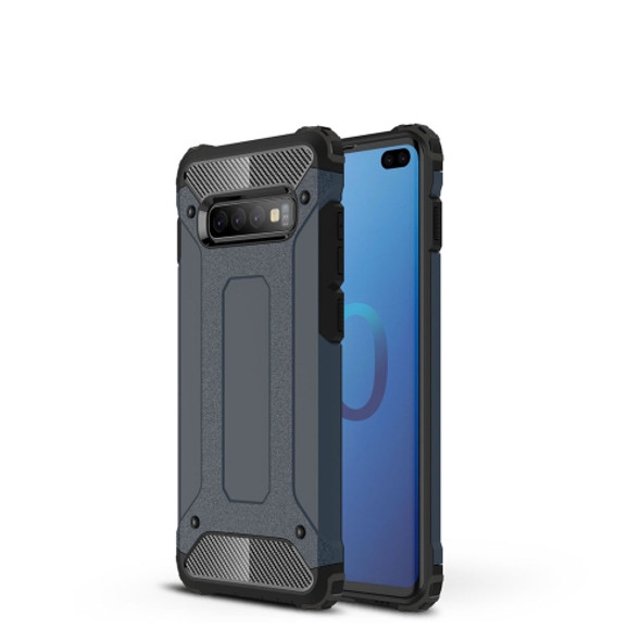 Magic Armor TPU + PC Combination Case for Galaxy S10+ (Navy Blue)