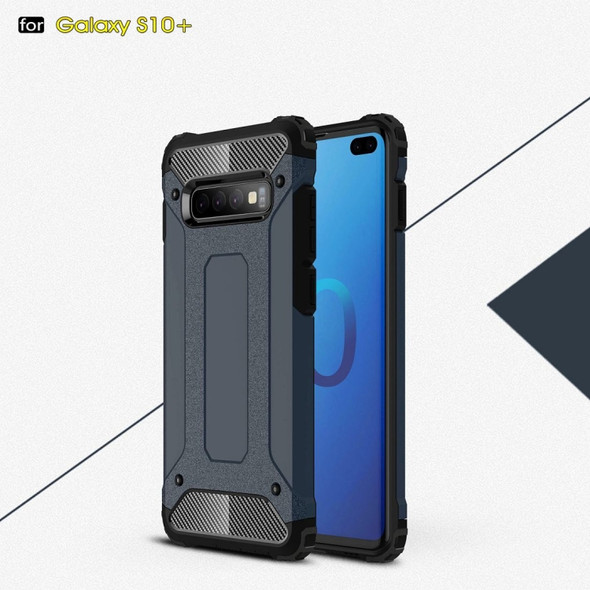 Magic Armor TPU + PC Combination Case for Galaxy S10+ (Navy Blue)