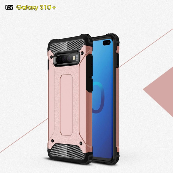 Magic Armor TPU + PC Combination Case for Galaxy S10+ (Rose Gold)