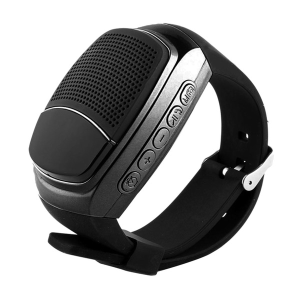 B90 Smart Portable Stereo Wireless Bluetooth V3.0 + EDR Sport Music Watch Speaker, Support Hands-free Calls & Intelligent Screen Display & FM Radio & TF Card & Cellphone Anti-lost(Black)